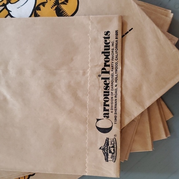 Garfield Cat Vintage Paper Lunch Bags Jim Davis Circa.1978  Set of 14 - Picture 3 of 3